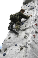 Marine Cadets rock climbing