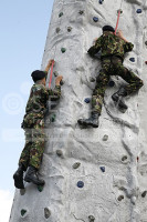 Marine Cadets rock climbing