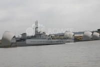 N.E.BRASIL passes through the Thames Barrier
