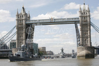 FGS German Patrol Boat OZELOT passing through Tower Bridge London