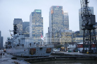 HMS Westminster at Canary Wharf London