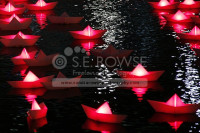 VOYAGE A FLOTILLA of 300 illuminated miniature boats