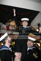 Widows Son hanging a hot cross bun ceremony