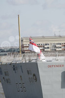 HMS DEFENDER leaves London
