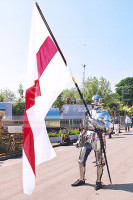 Saint George  (with flag)