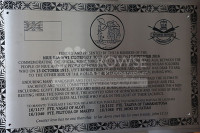 NIUE  PRESENTATION PLAQUE