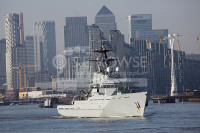 HMS TYNE on the Thames London
