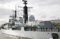 HMS Exeter arrives in London