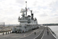 HMS Ark Royal from the Ski Jump
