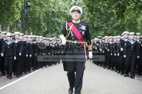 Sir Alan West leads the Royal Navy down the Mall