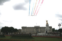Flypast down the Mall Falklands 25